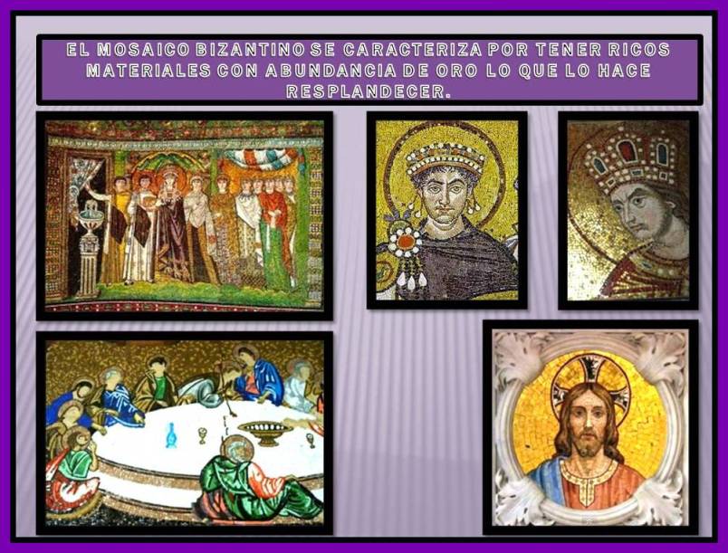 Resplandecientes Mosaicos bizantinos
